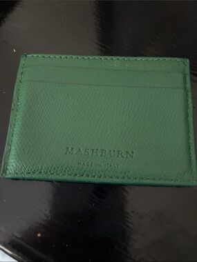 Mashburn Emerald Leather Card Holder